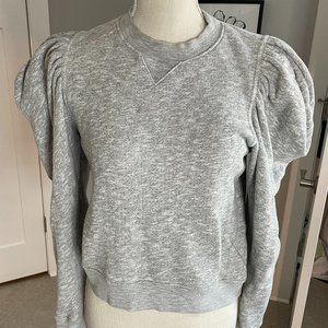 Ulla Johnson Gray Puffed Long Sleeve Sweatshirt
